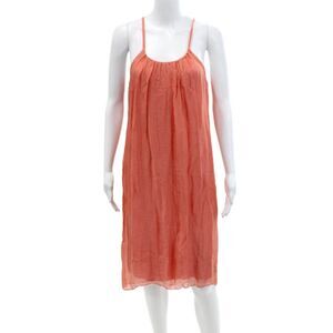 Aquavita Womens Sleeveless Round Neck Layered Mini Dress Pink One Size